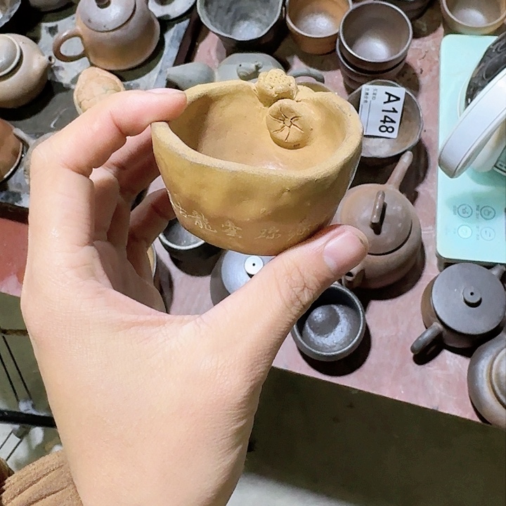 紫砂茶壶波*莫坭兴陶柴烧