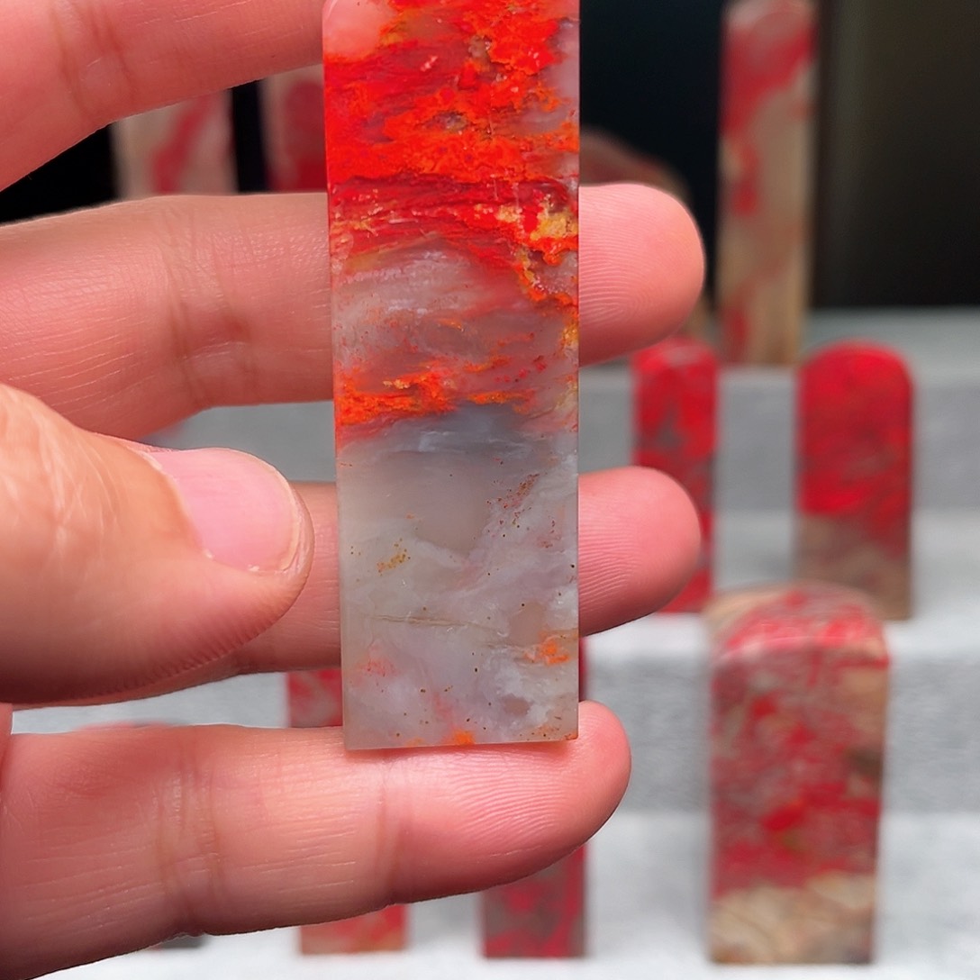 巴林鸡血石?*?巴林鸡血石123456