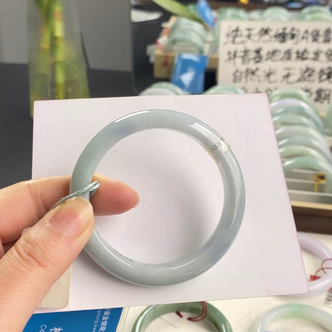 翡翠未镶嵌手镯55-56quan