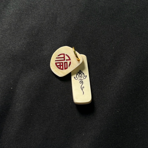 H31198 红福，莲花 只做天然猛犸牙