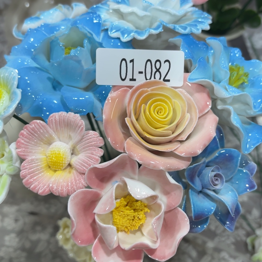 陶瓷花，拍满20发货，退款拉黑，182