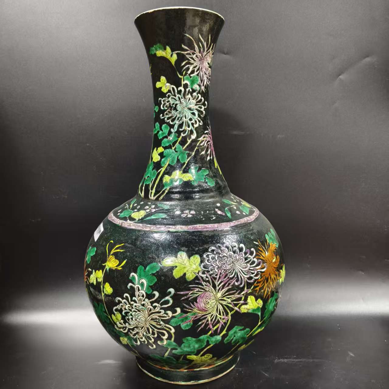 DS251 清雍正五彩赏瓶 直径21cm 高39cm