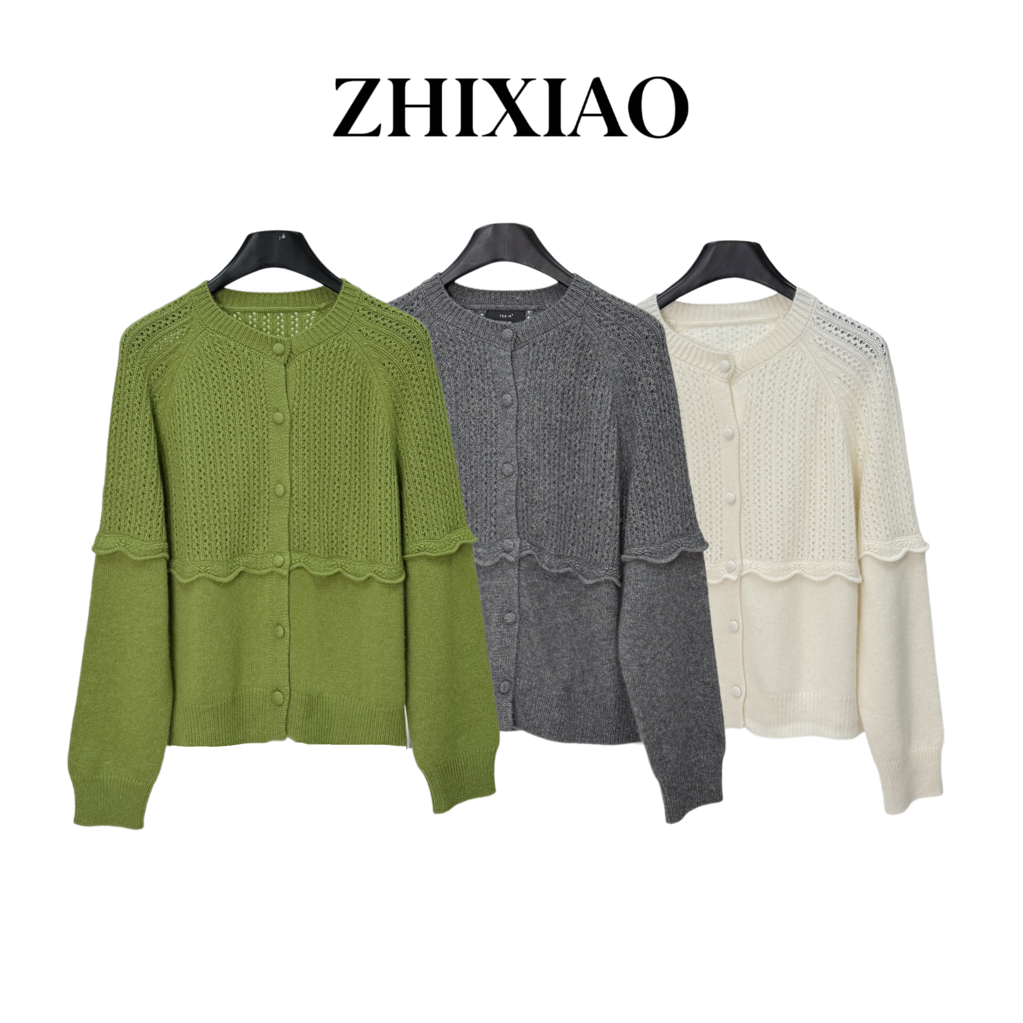【ZHIXIAO】秋冬新款：针织羊毛开衫TR1111