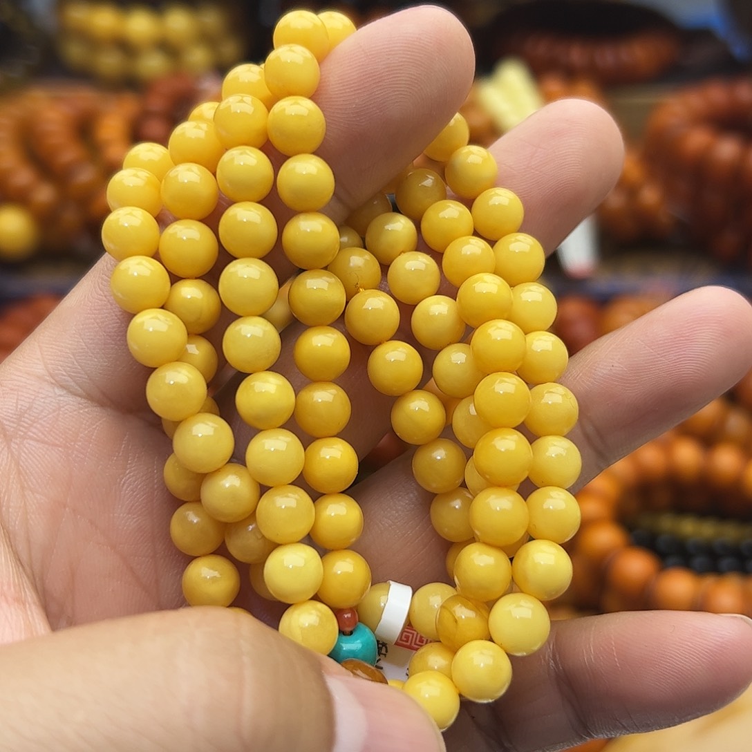 琥珀未镶嵌手链琥珀蜜蜡