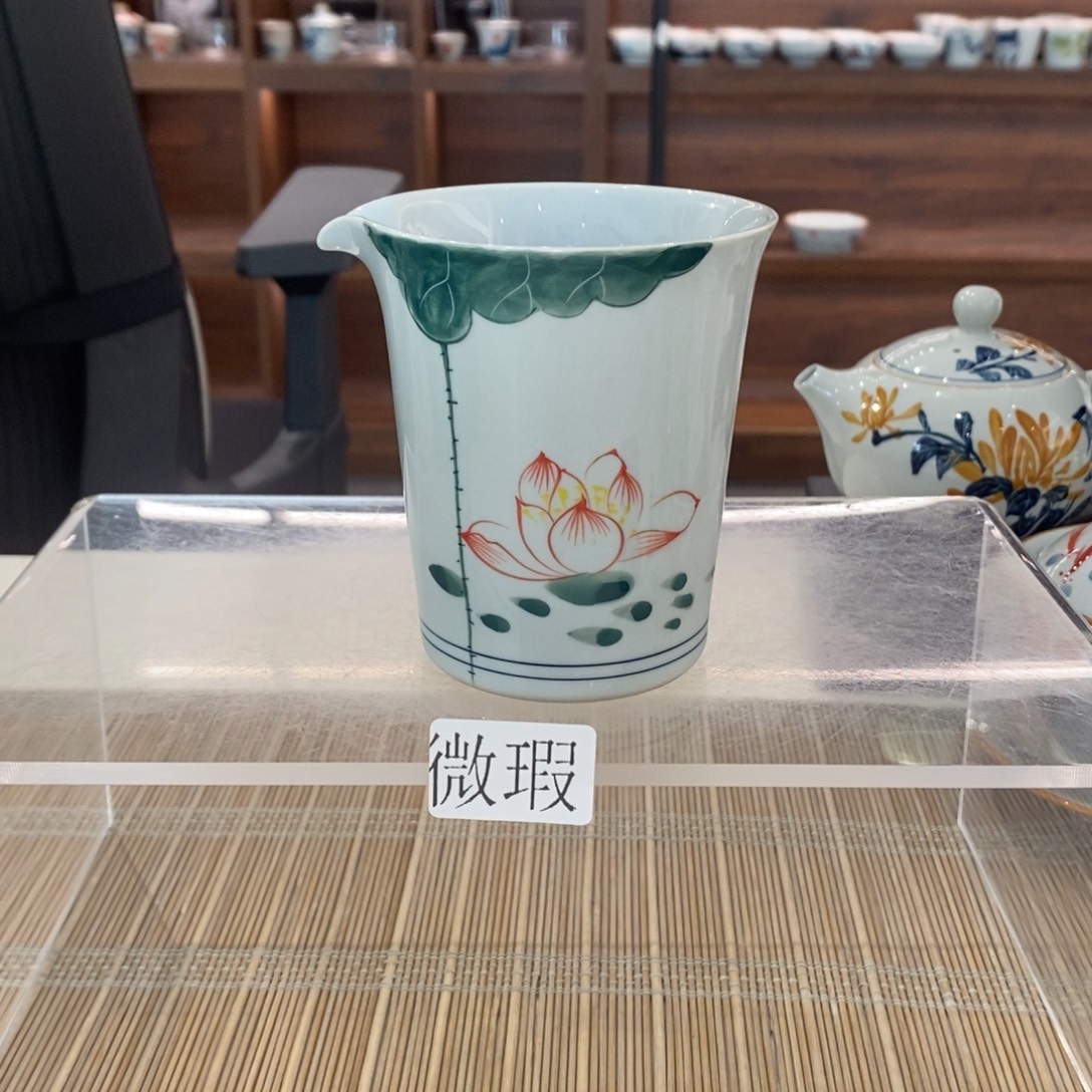 微瑕釉下彩纯手绘手工绘制