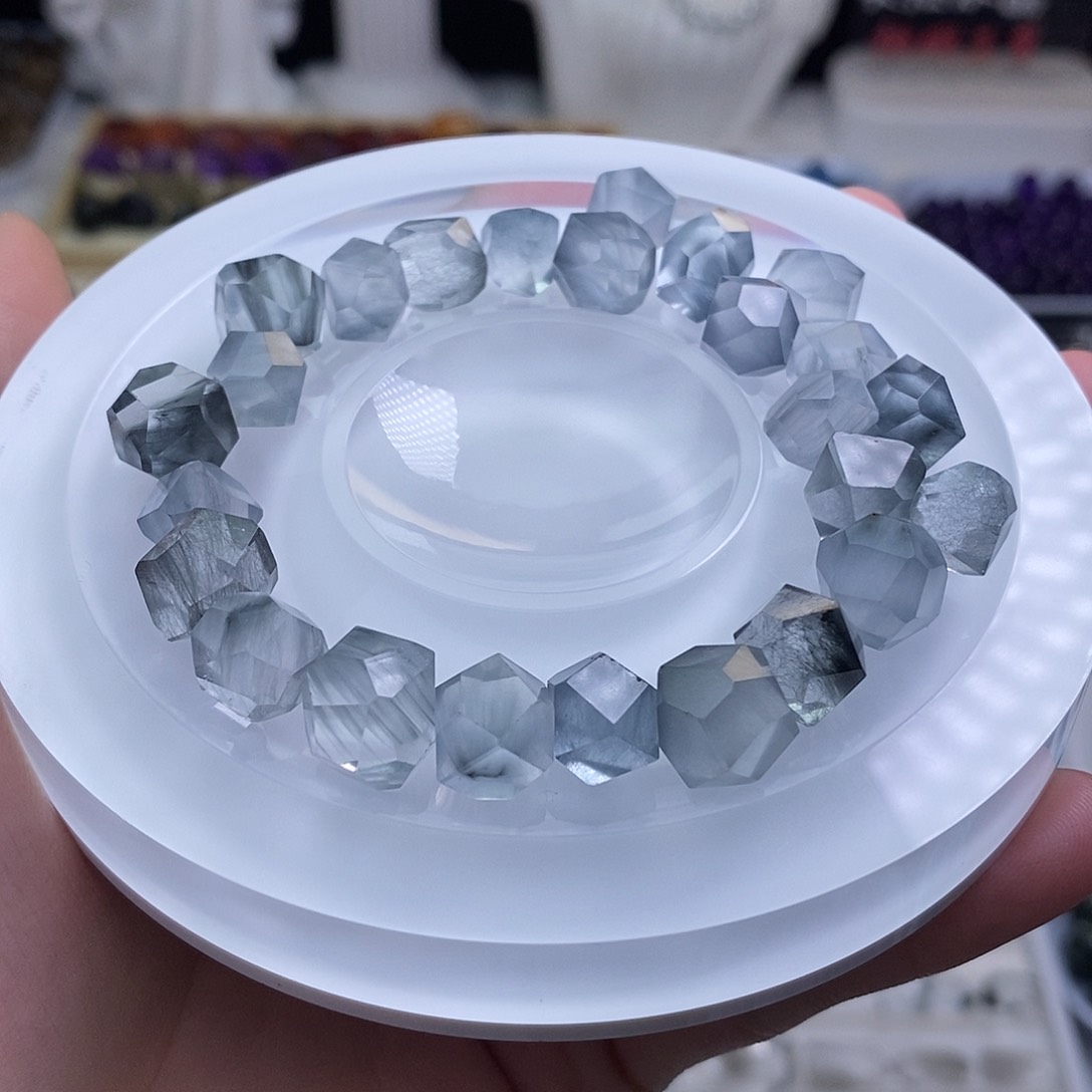 静****水晶手链未镶嵌天然水晶定制打孔不退换