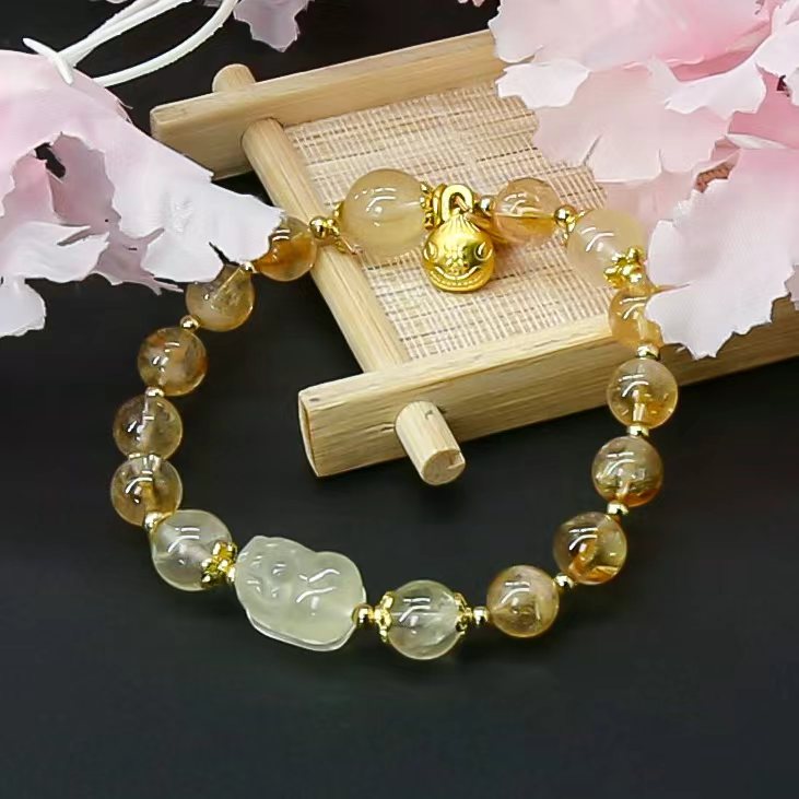 GZ2501黄塔晶柠檬黄水晶饰品（礼盒+证书）