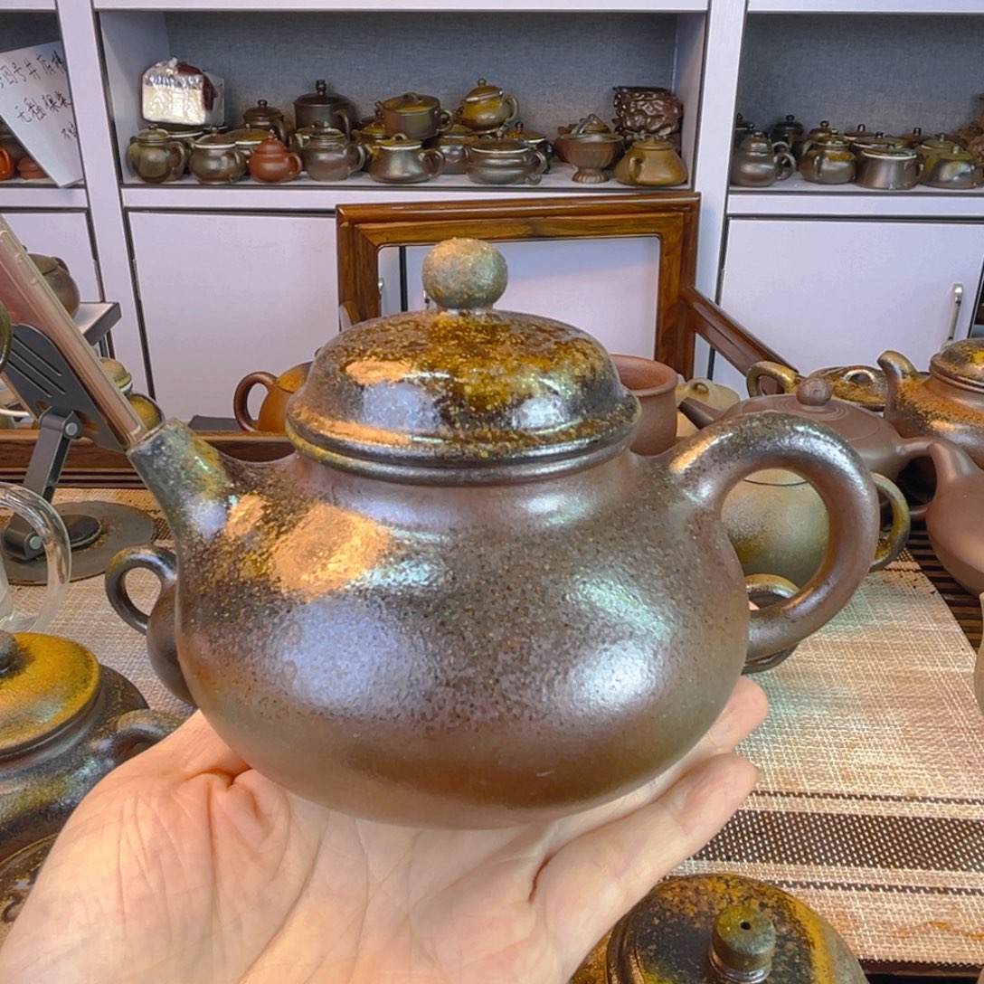 茶壶紫砂底槽清柴烧260cc
