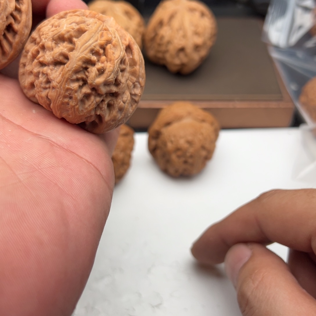 文玩核桃把件红锦鲤45甲