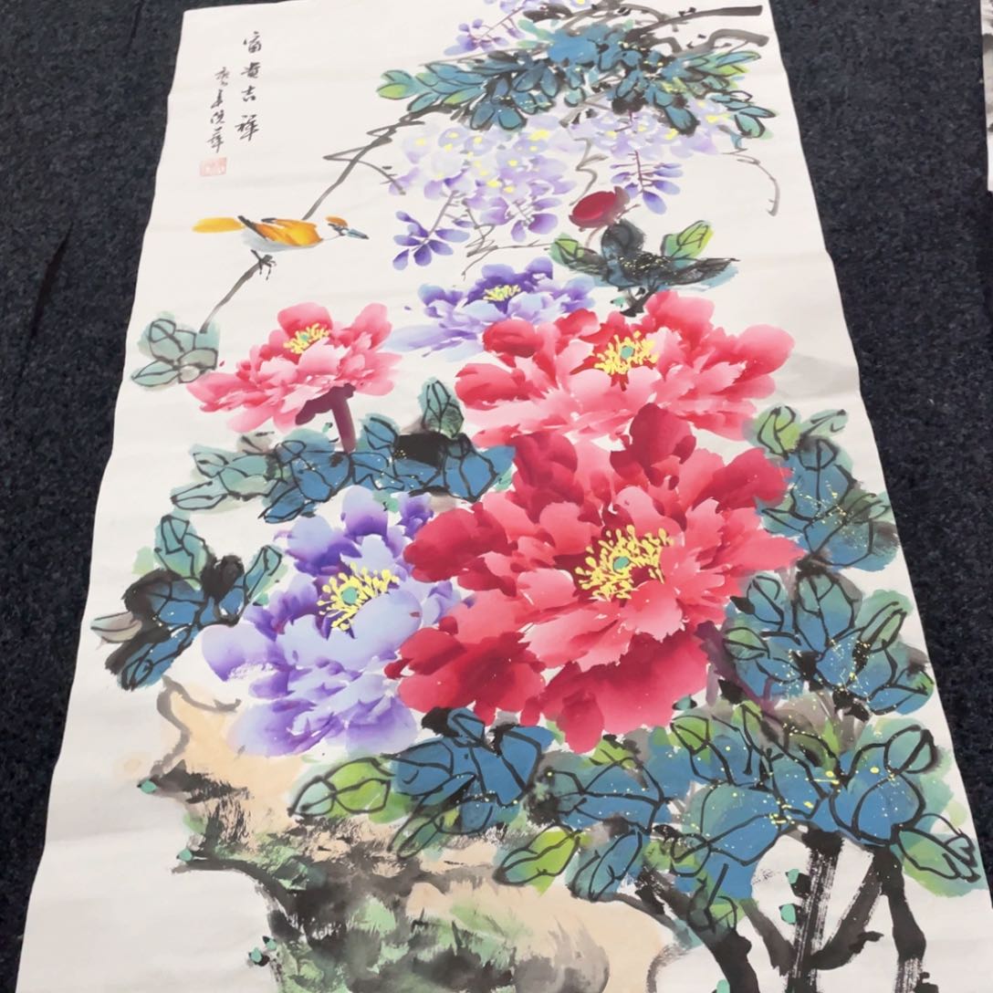 国画国画作品画心一张