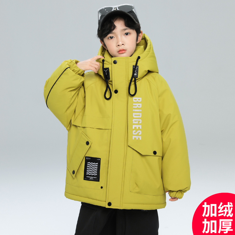 男童深秋加绒加厚外套2025新款中大儿童潮 CF253