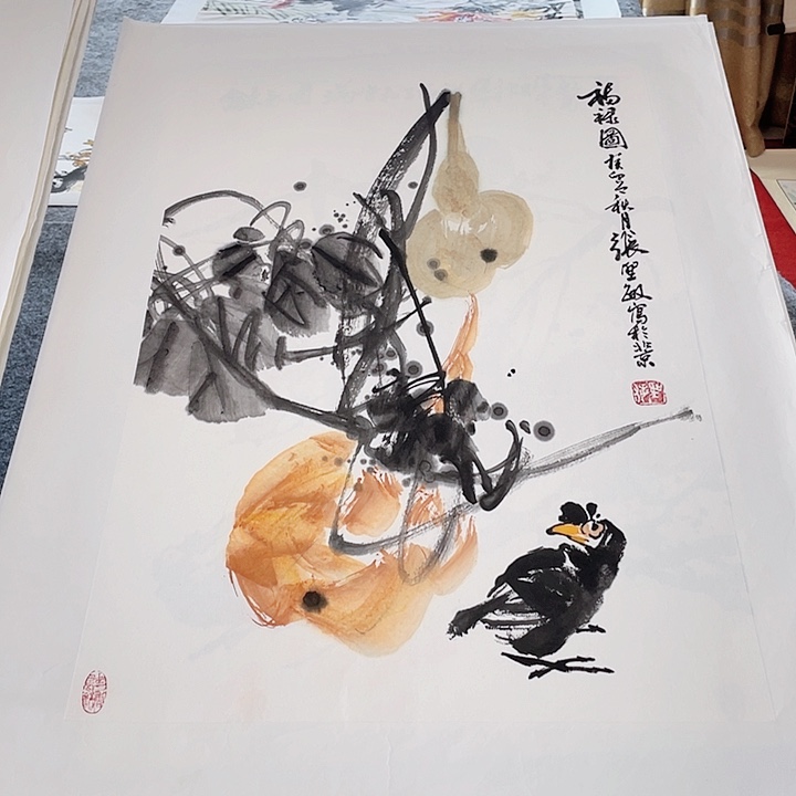 国画张圣敏先生纯手绘作品