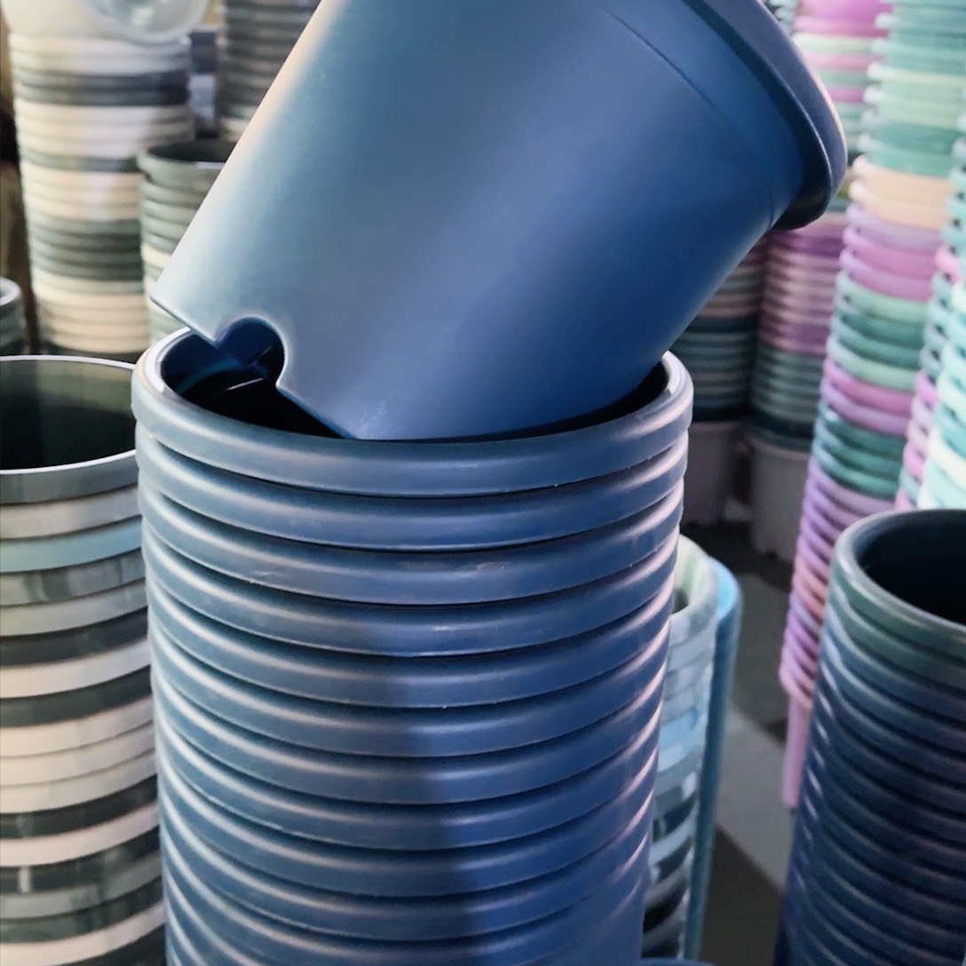 树脂四季盆4#瑕疵藏青色8