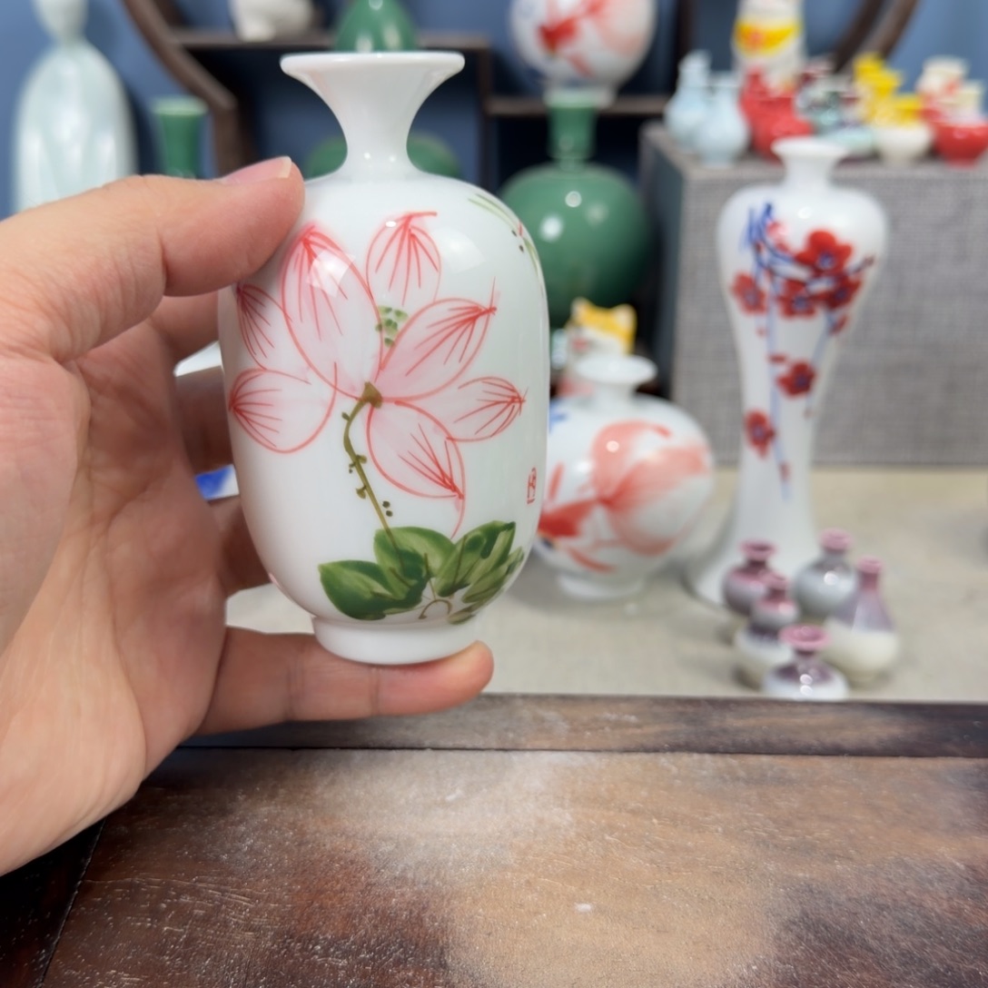 陶瓷手工小花器摆件