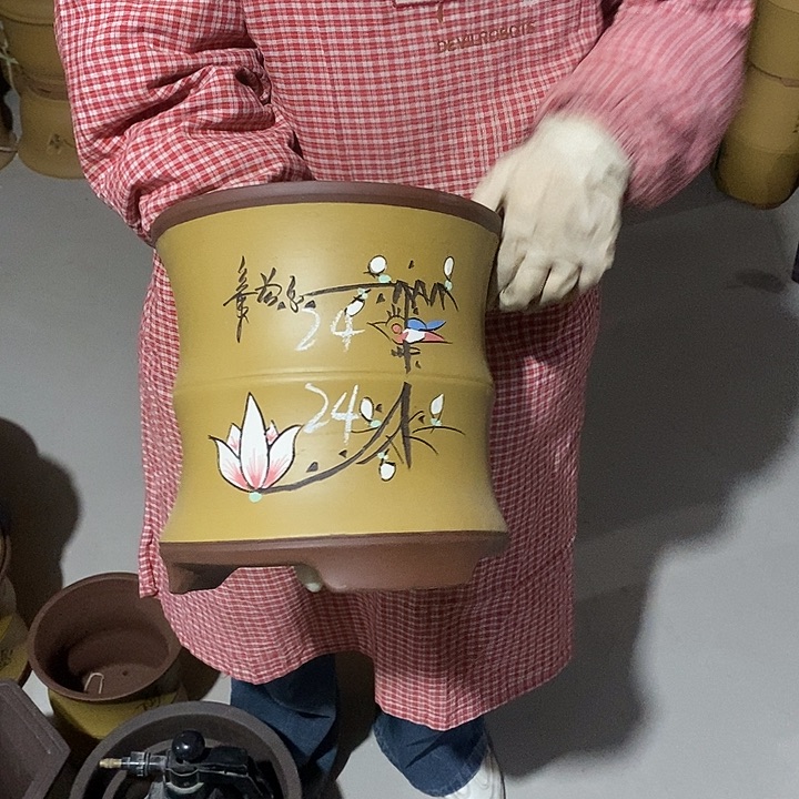 紫砂花盆紫砂花盆
