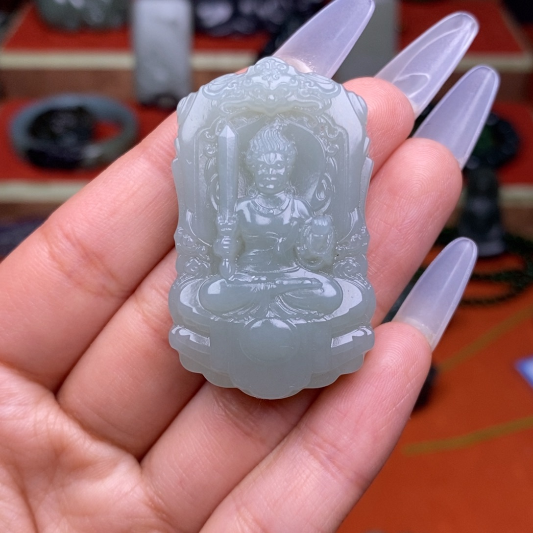 和田玉颈饰未镶嵌穿绳徐备注