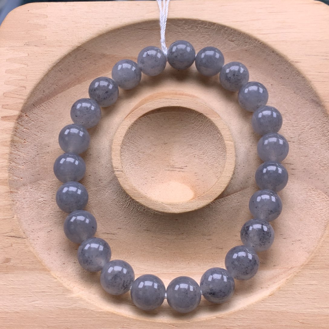 烟***！翡翠未镶嵌手链天然翡翠A货珠链