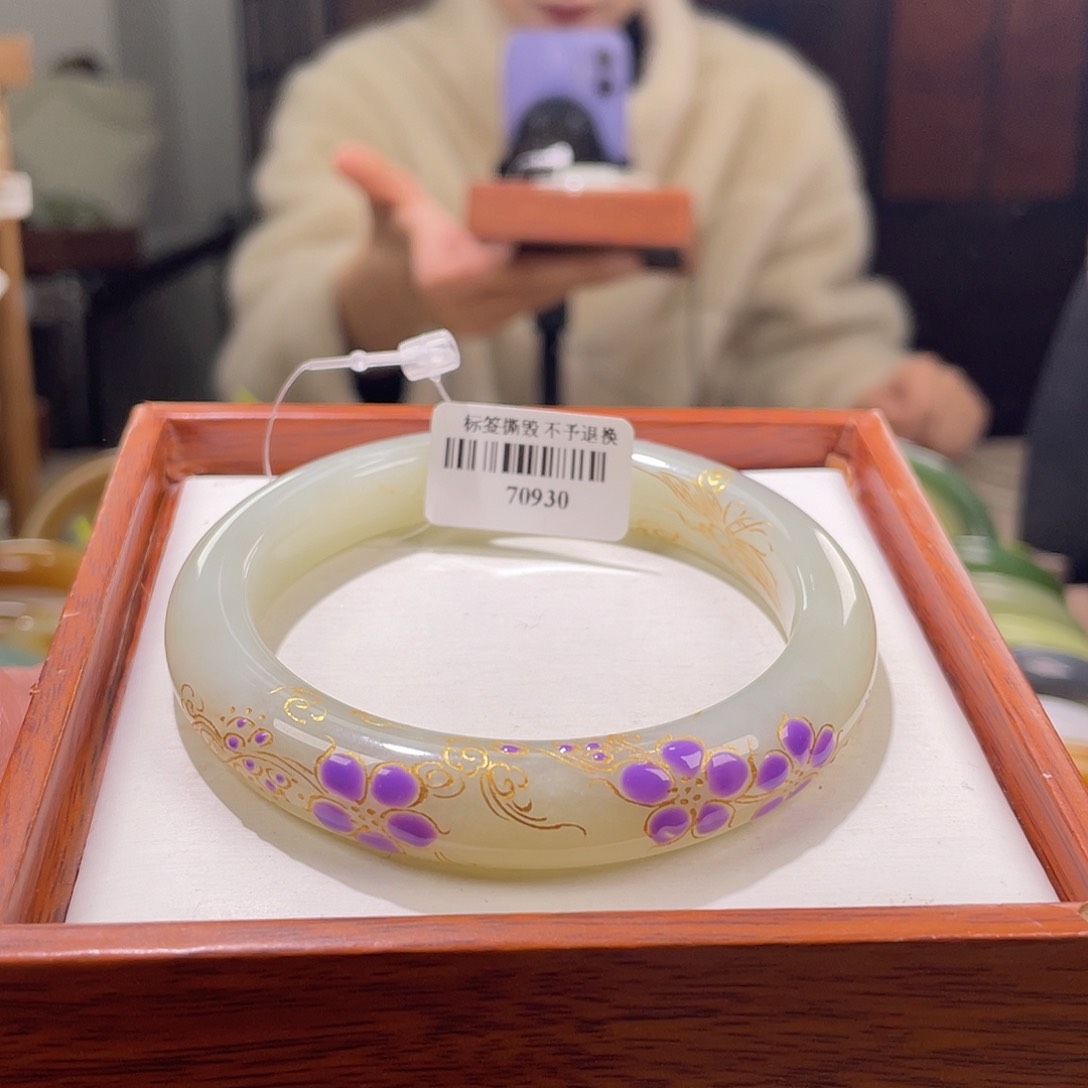 【闪购商品】和田玉未镶嵌手镯57/58