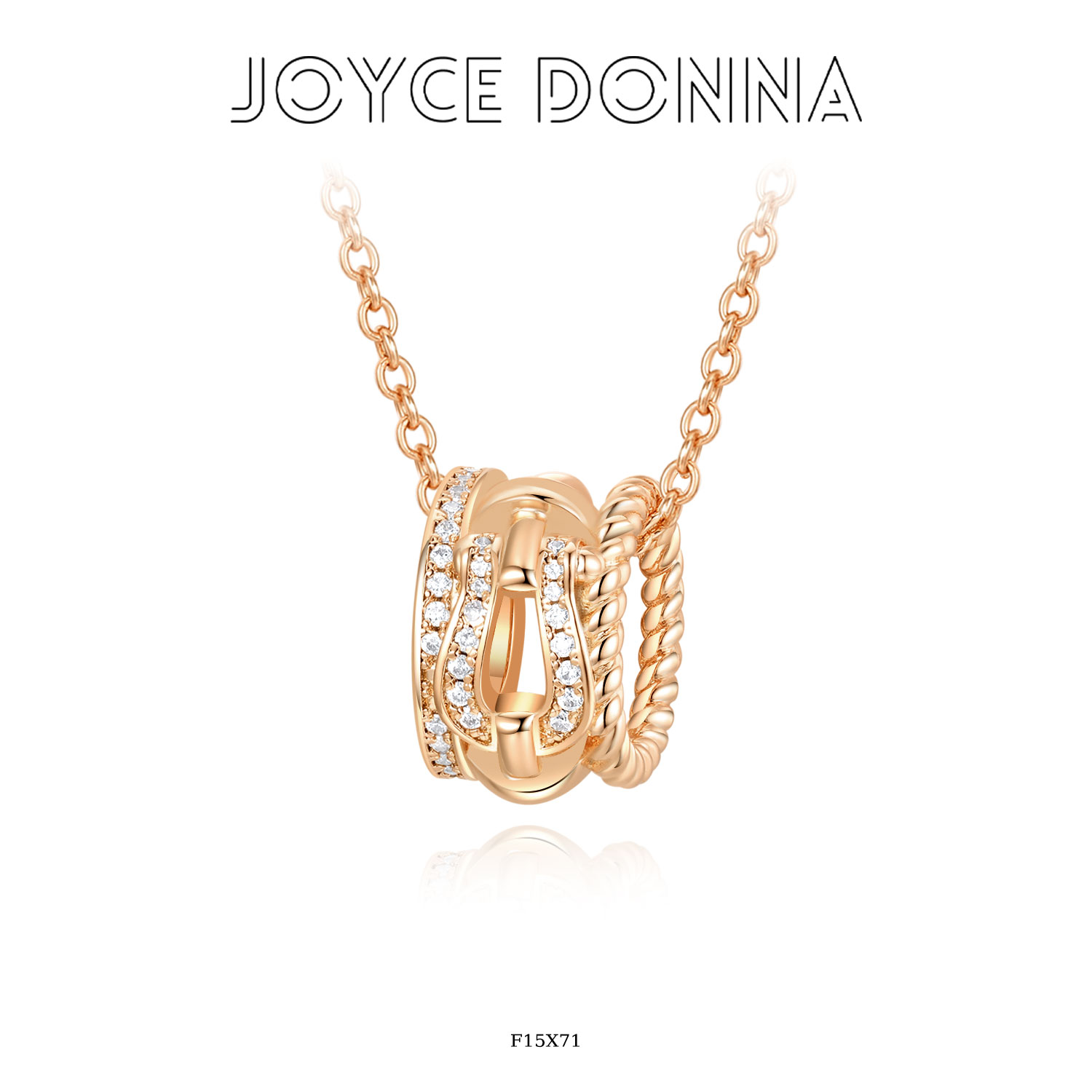 镀K金 法式高级气质百搭U形马蹄项链 F15X71 F15X67