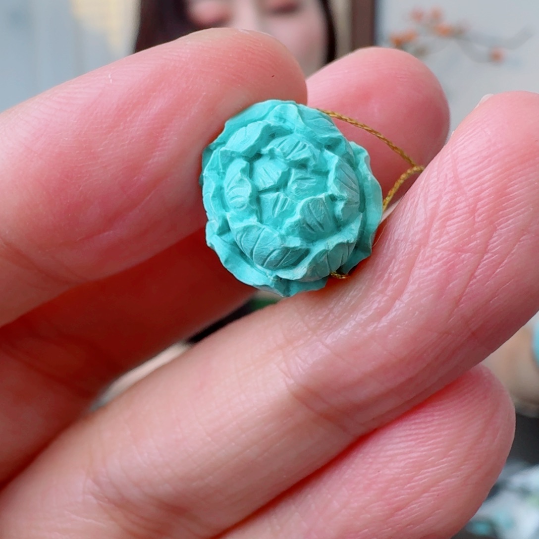 绿松石未镶嵌挂件