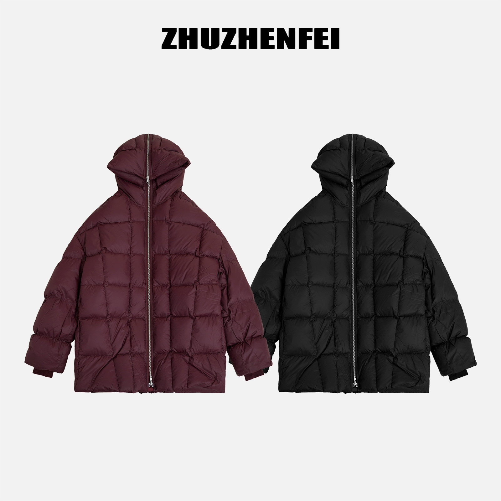 ZHUZHENFEI 【松栗泡芙】中长款冬季时尚保暖简约羽绒服-Z354259