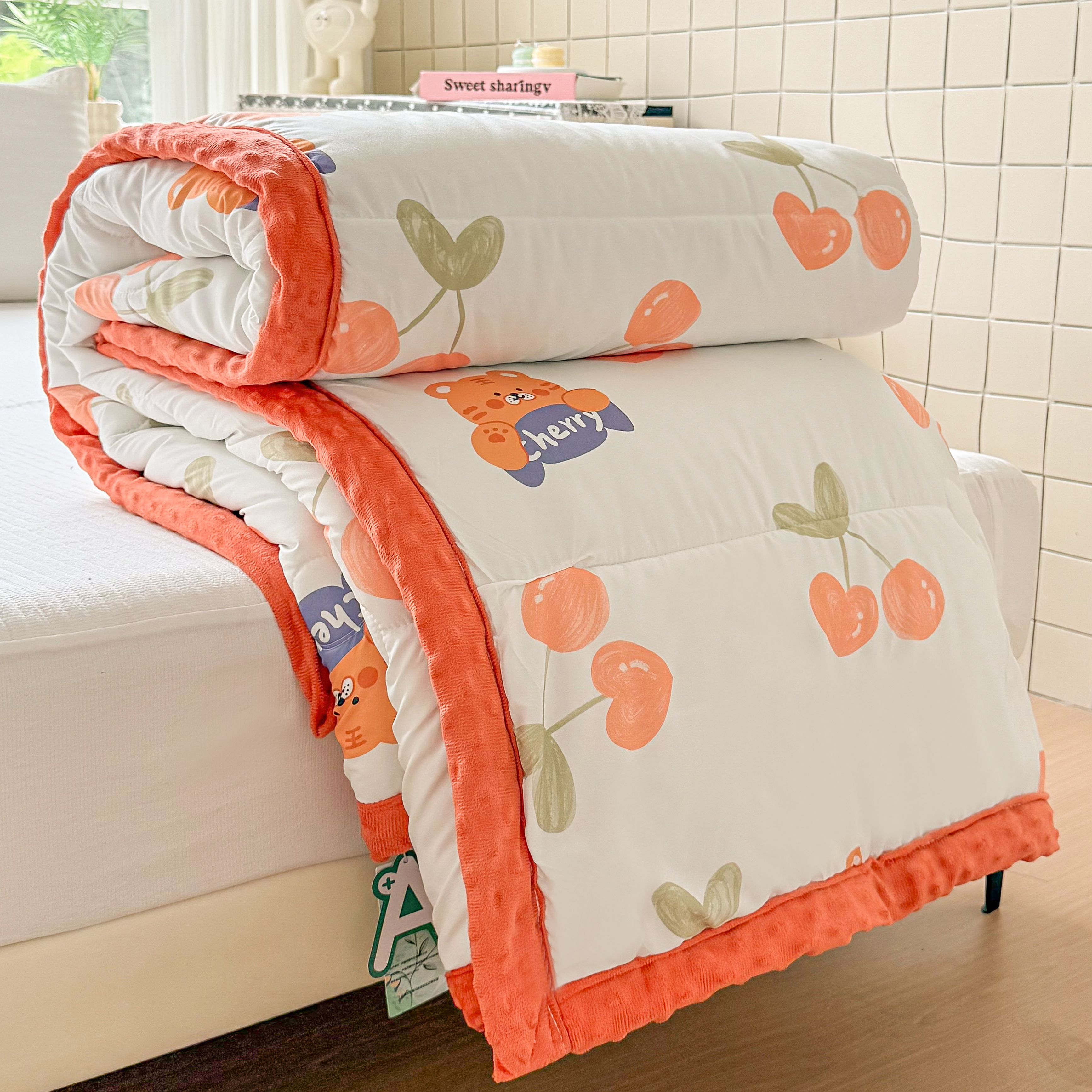 2025新款樱桃萌虎绒被L