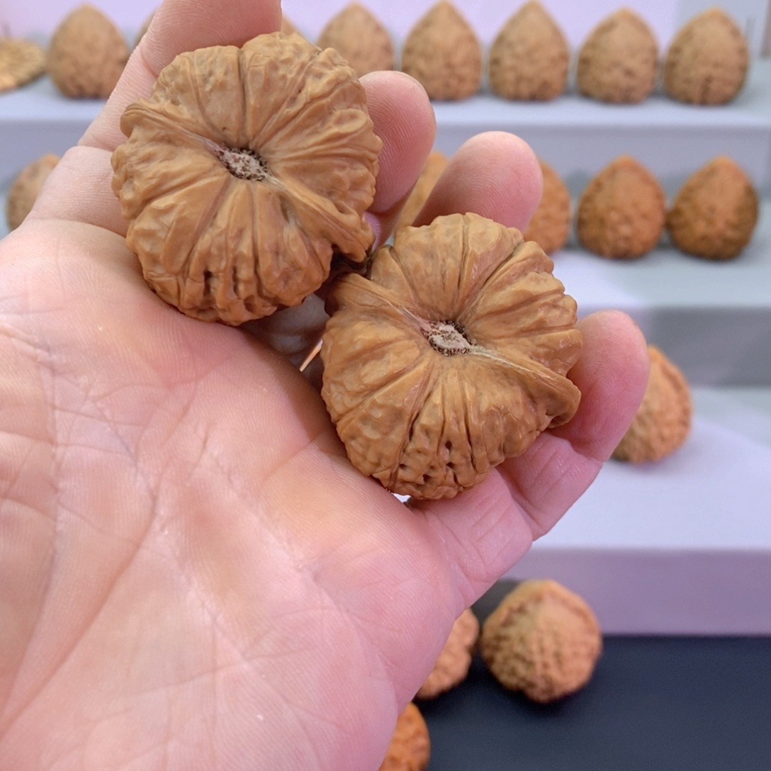 文玩核桃把件42南瓜墩