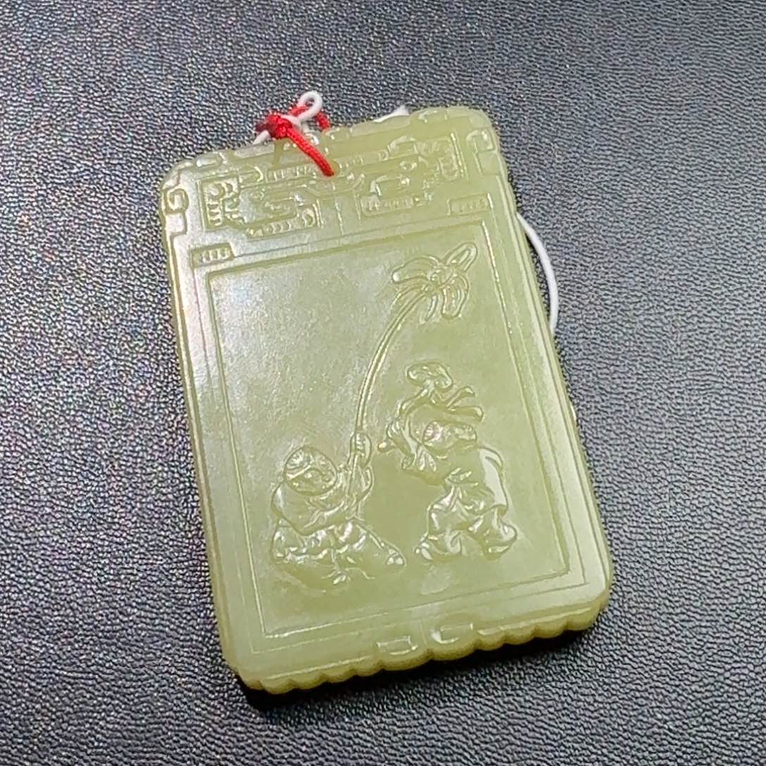 用***3和田玉未镶嵌挂件