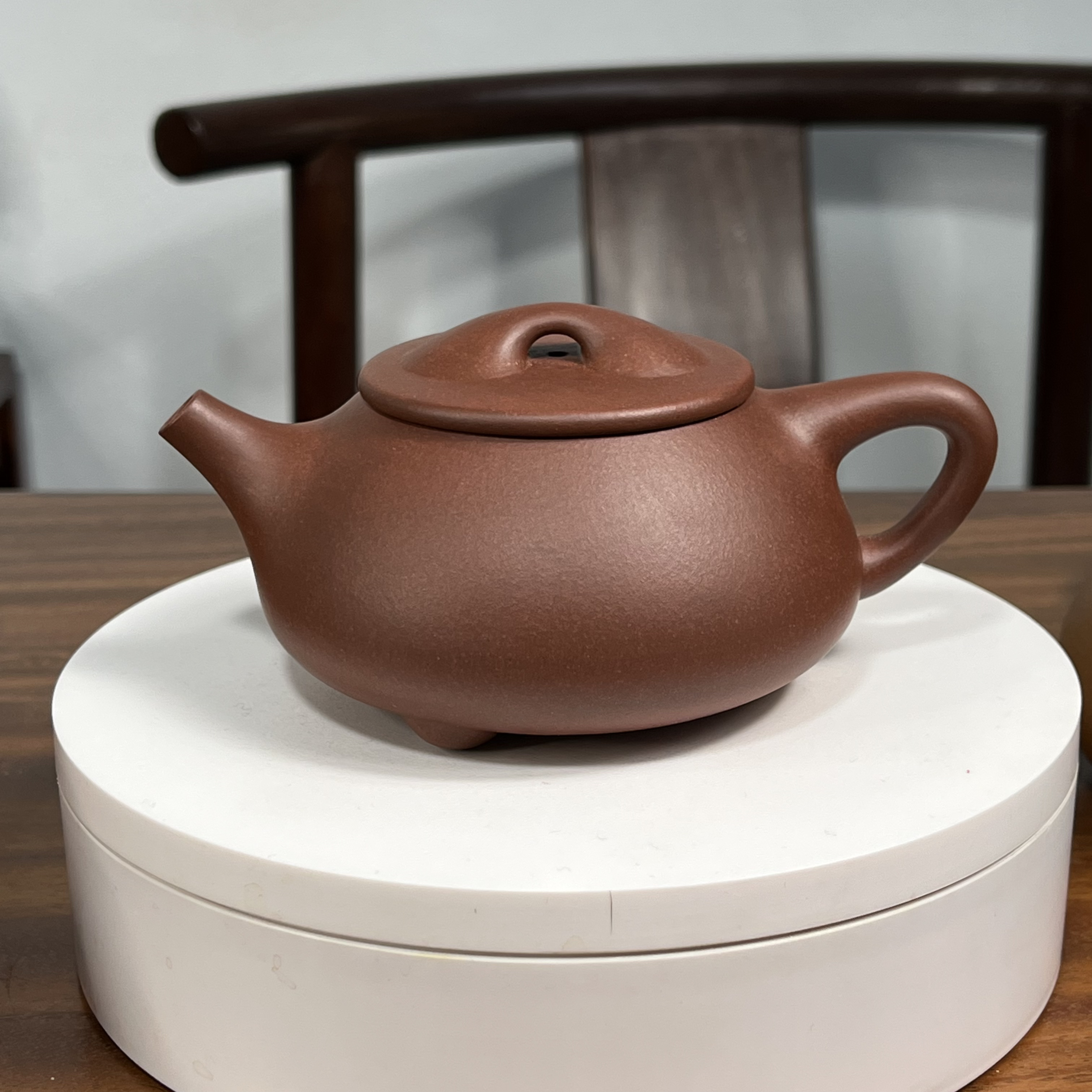 景舟石瓢壶满瓢260毫升原矿底槽清法群荣制实价紫砂壶半手茶壶