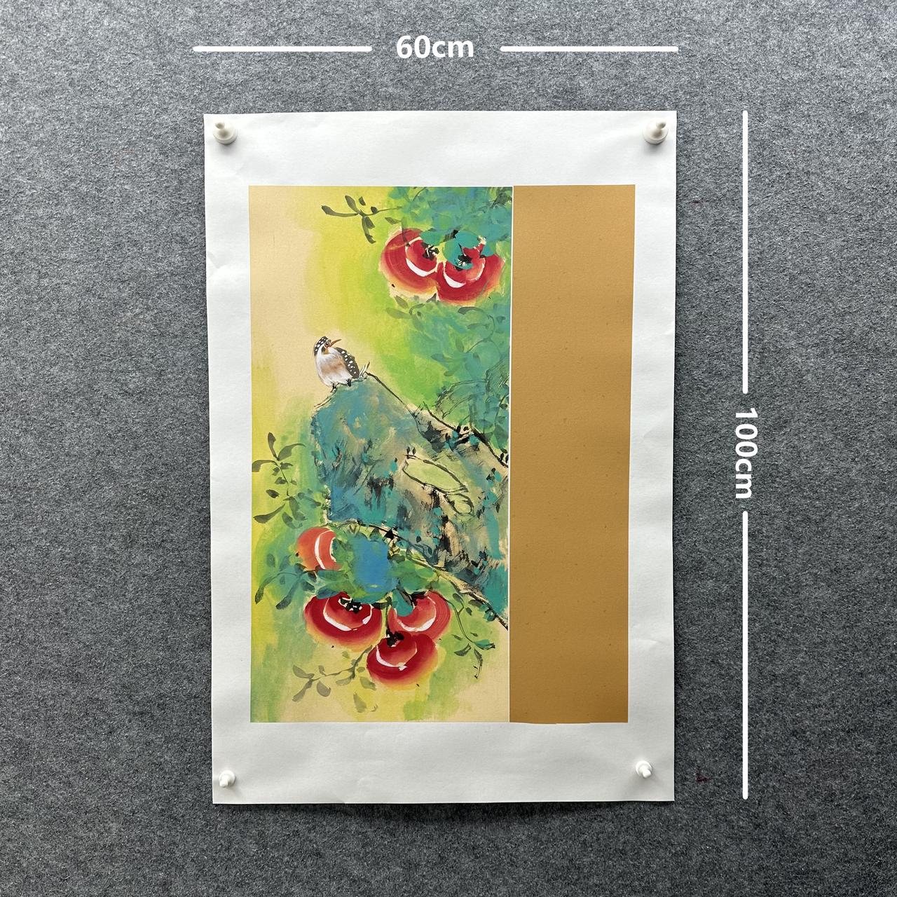 【花鸟】张恒禄60*100cm手绘礼盒作品