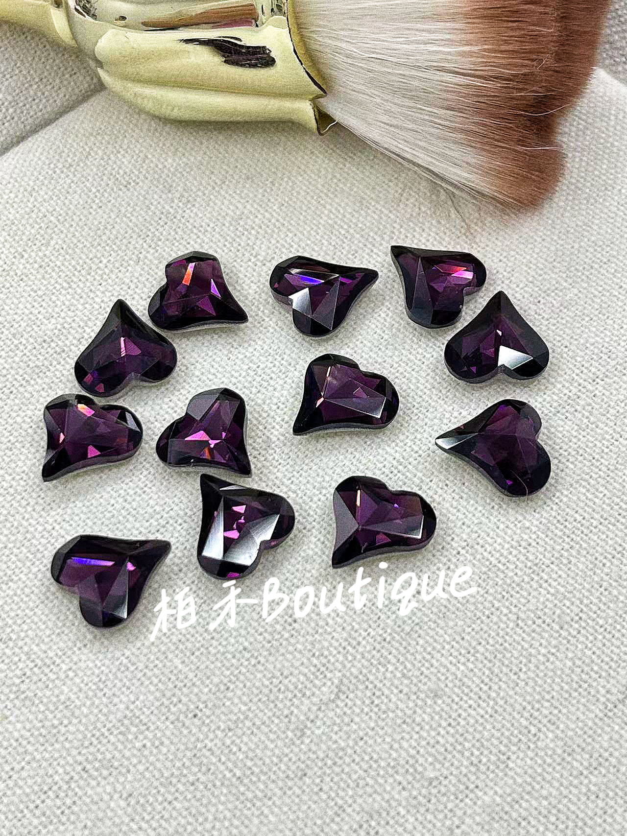 【柏禾】新贵彩--丝绒紫系列K9美甲钻高贵致雅~大女主~主钻