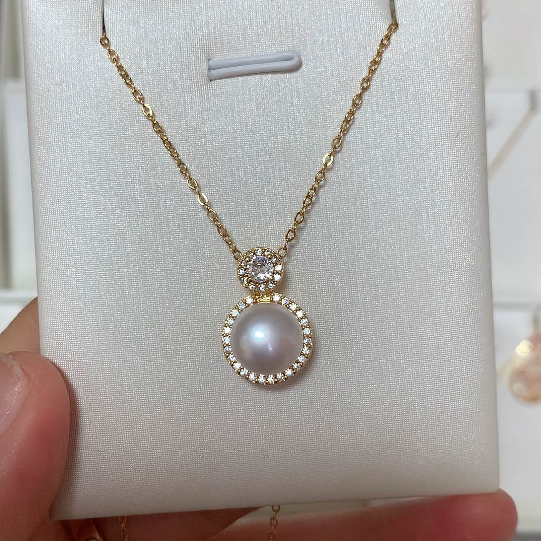 淡水珍珠颈饰合金