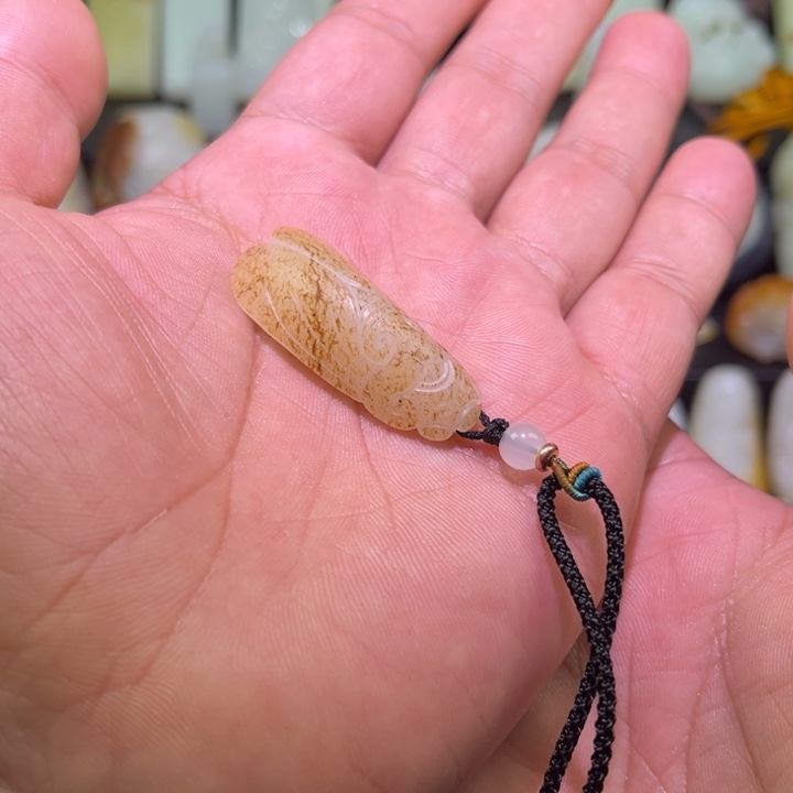 和田玉未镶嵌吊坠(不含链)