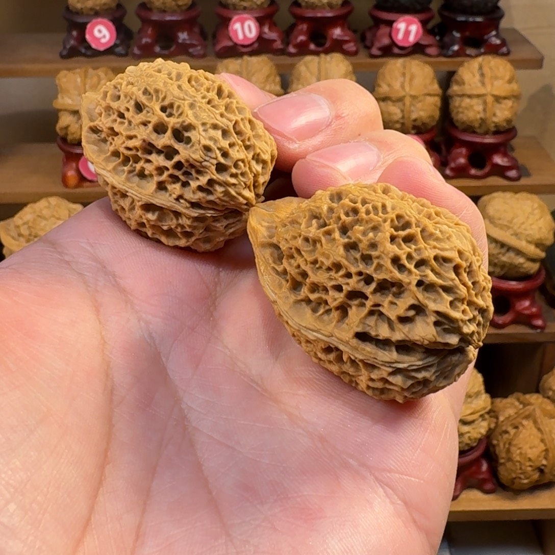 铁核桃把件大沽石鸭嘴兽