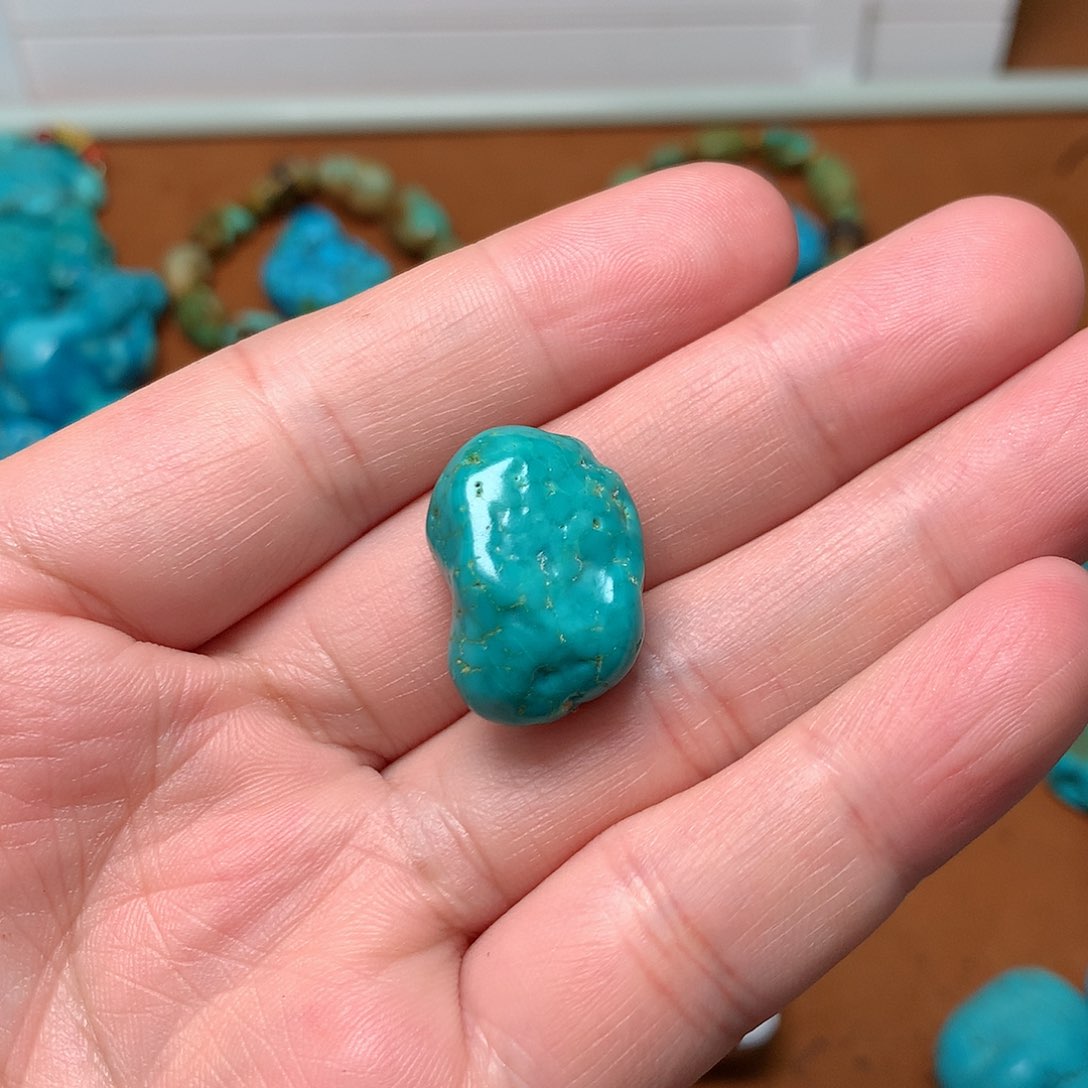 绿松石珠宝奇石未镶嵌水*?