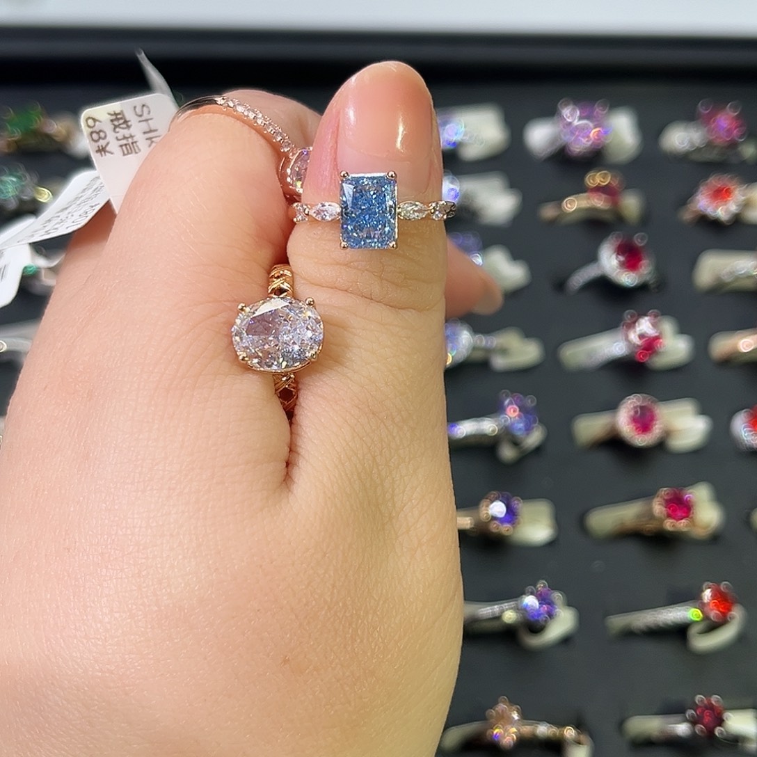 莫桑石非金属SH K枚长方冰花-14（换白冰花）