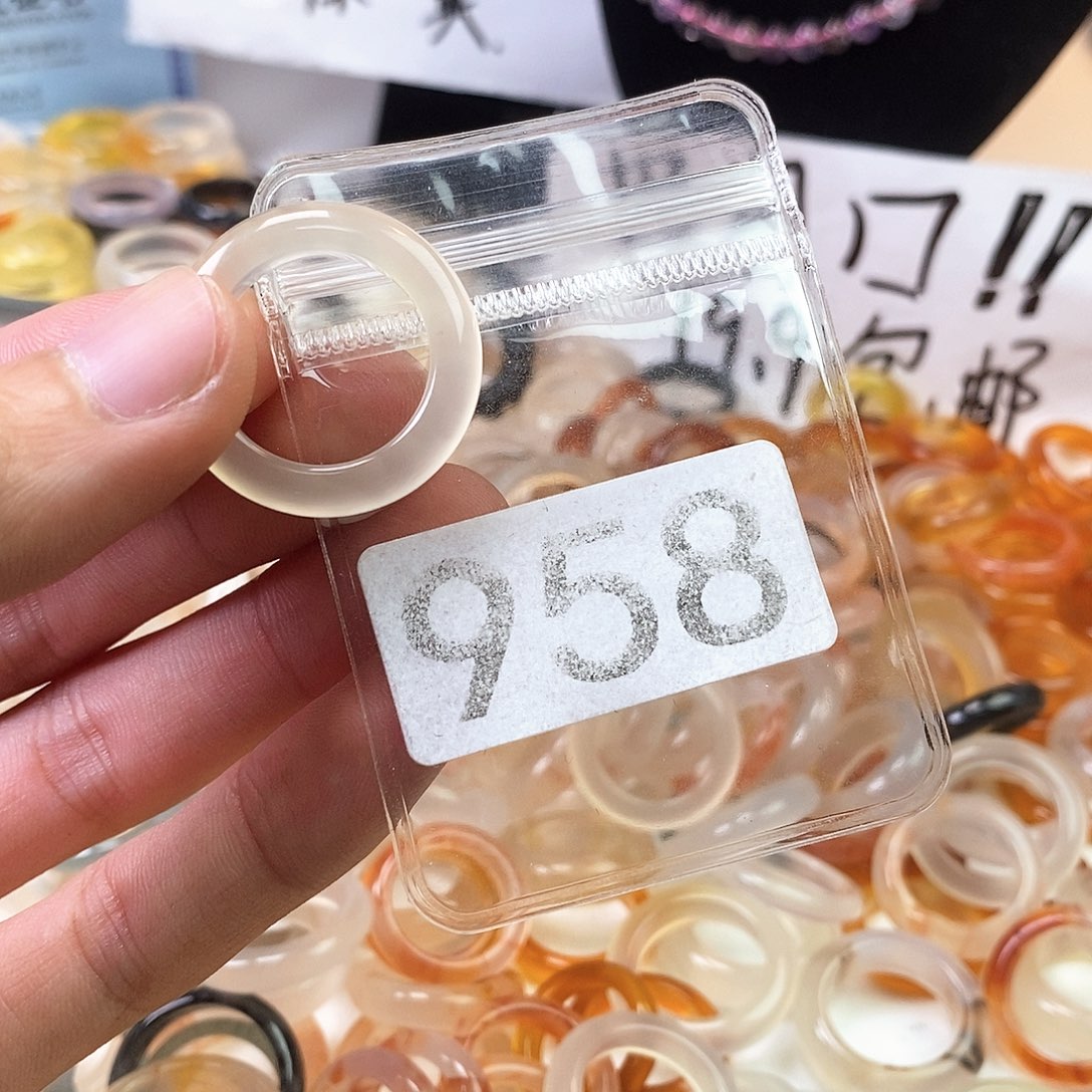 玛瑙/玉髓戒指合金