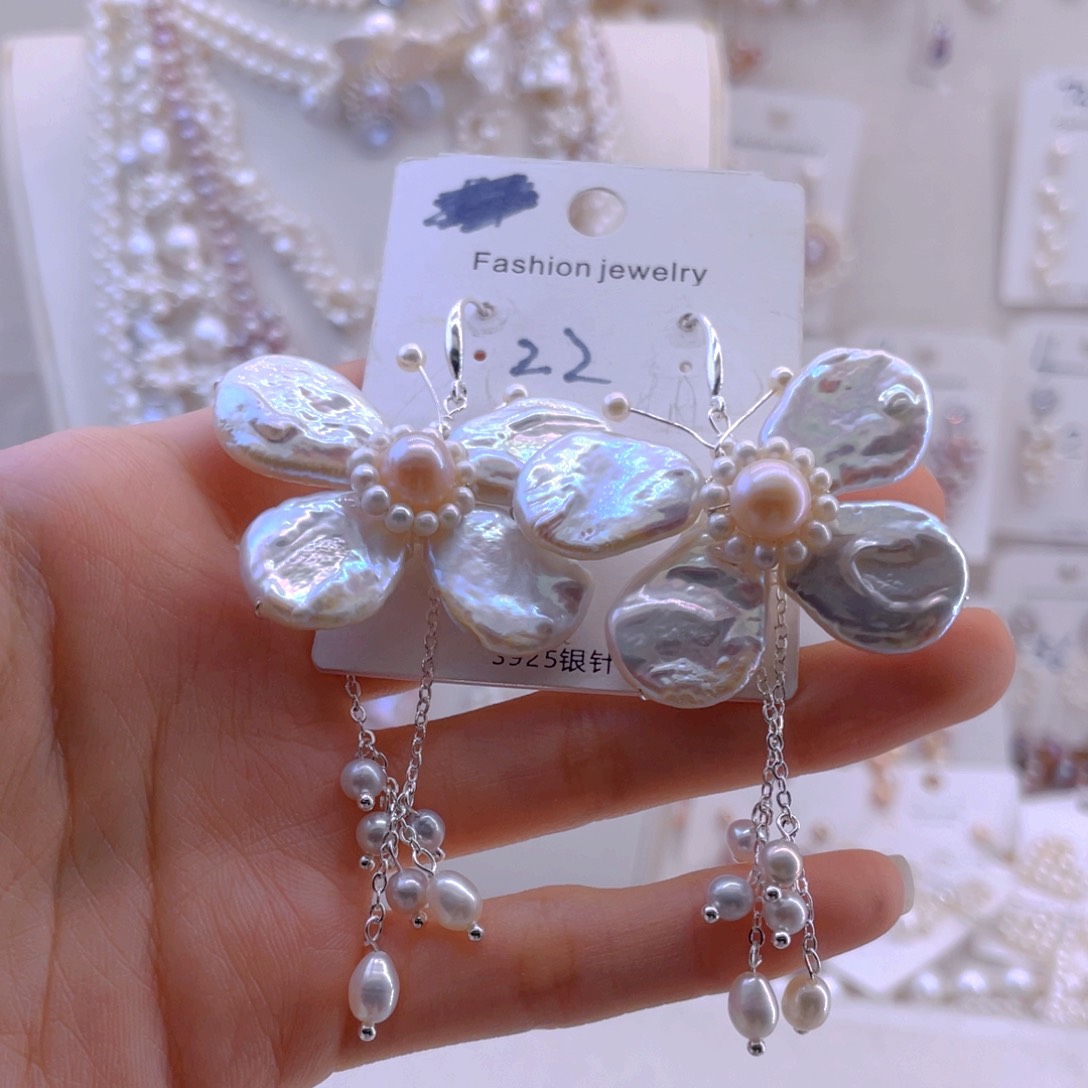 未镶嵌耳饰淡水珍珠