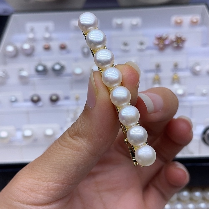 淡水珍珠银S925镶嵌颈饰