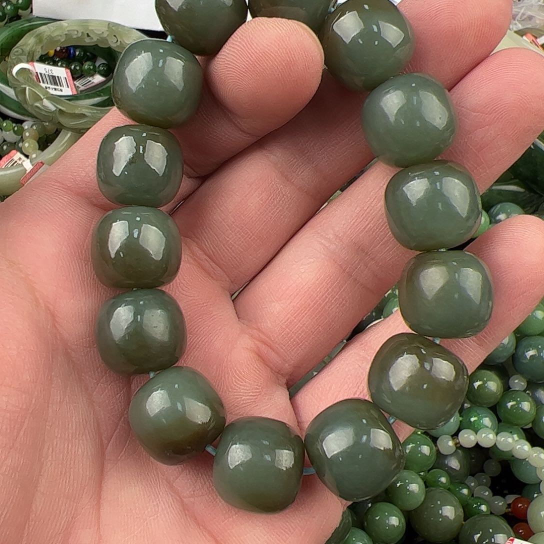 和田玉手链未镶嵌风***€