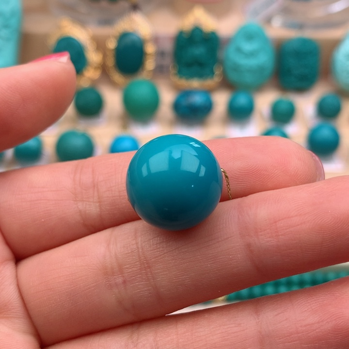 【闪购商品】绿松石配饰15.9mm未镶嵌