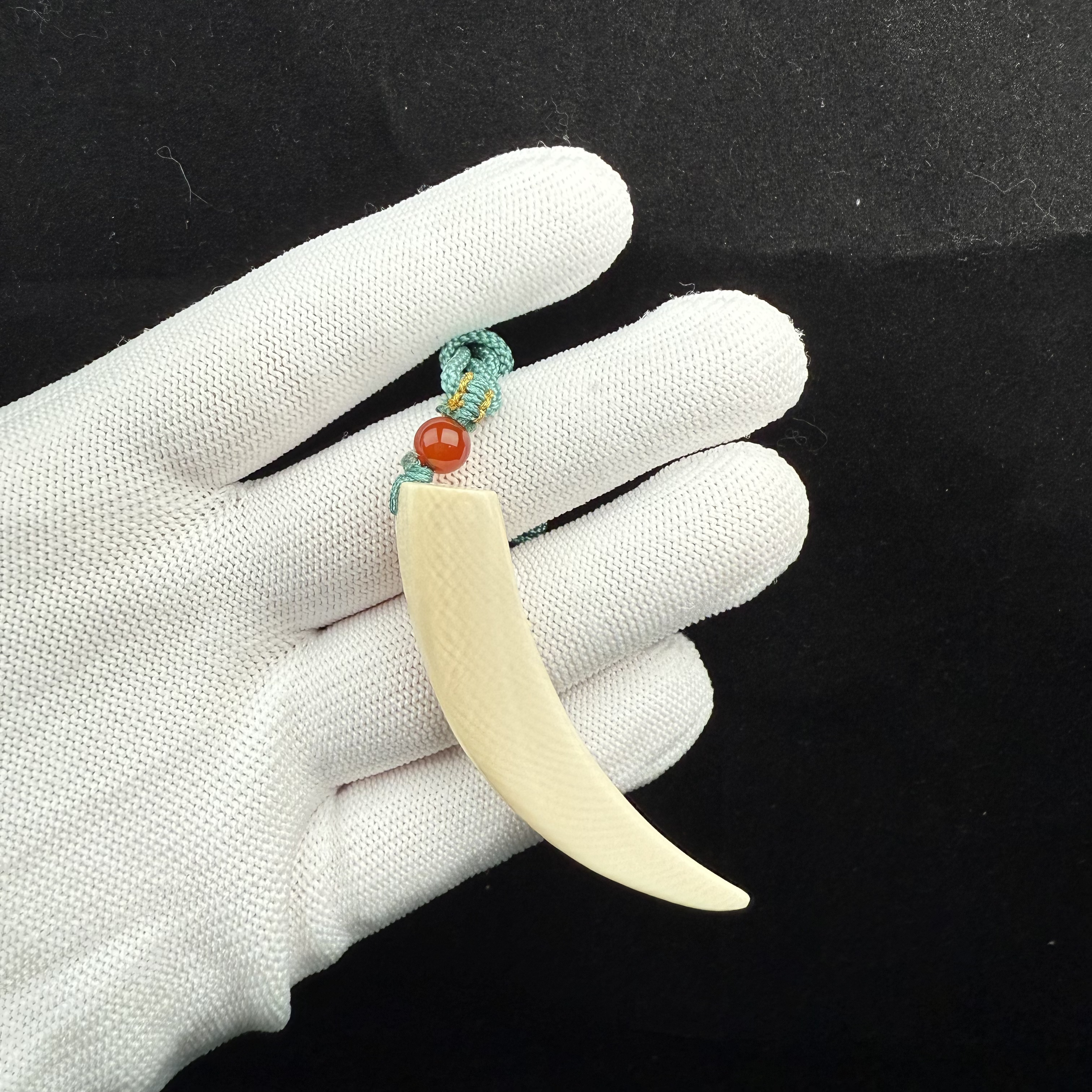 K8230天然猛犸牙 牙尖65mm一物一图 假一罚十