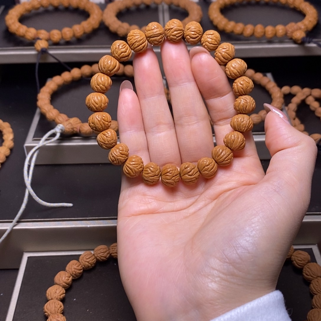 三***实手串桃核秦岭桃核