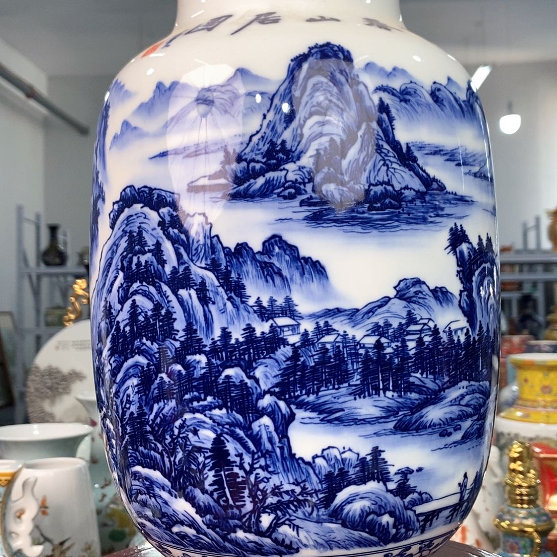 摆件景德镇陶瓷花瓶摆件