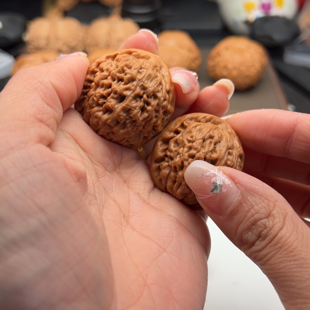 文玩核桃把件莲花34