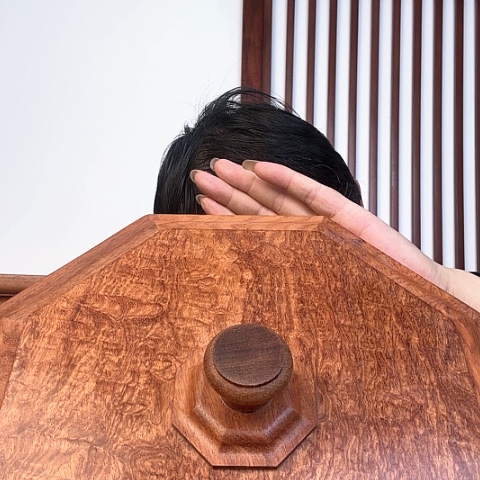 大果紫檀（缅甸花梨）缅甸花梨八宝捧盒