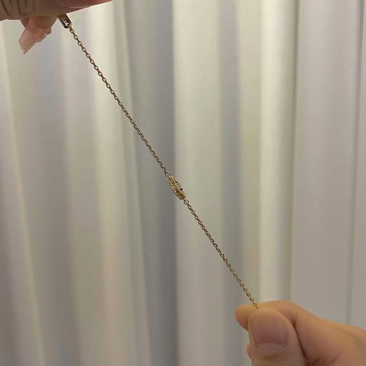 合金手链 【四叶迷你单花手链】气质轻奢时尚迷你单花手链