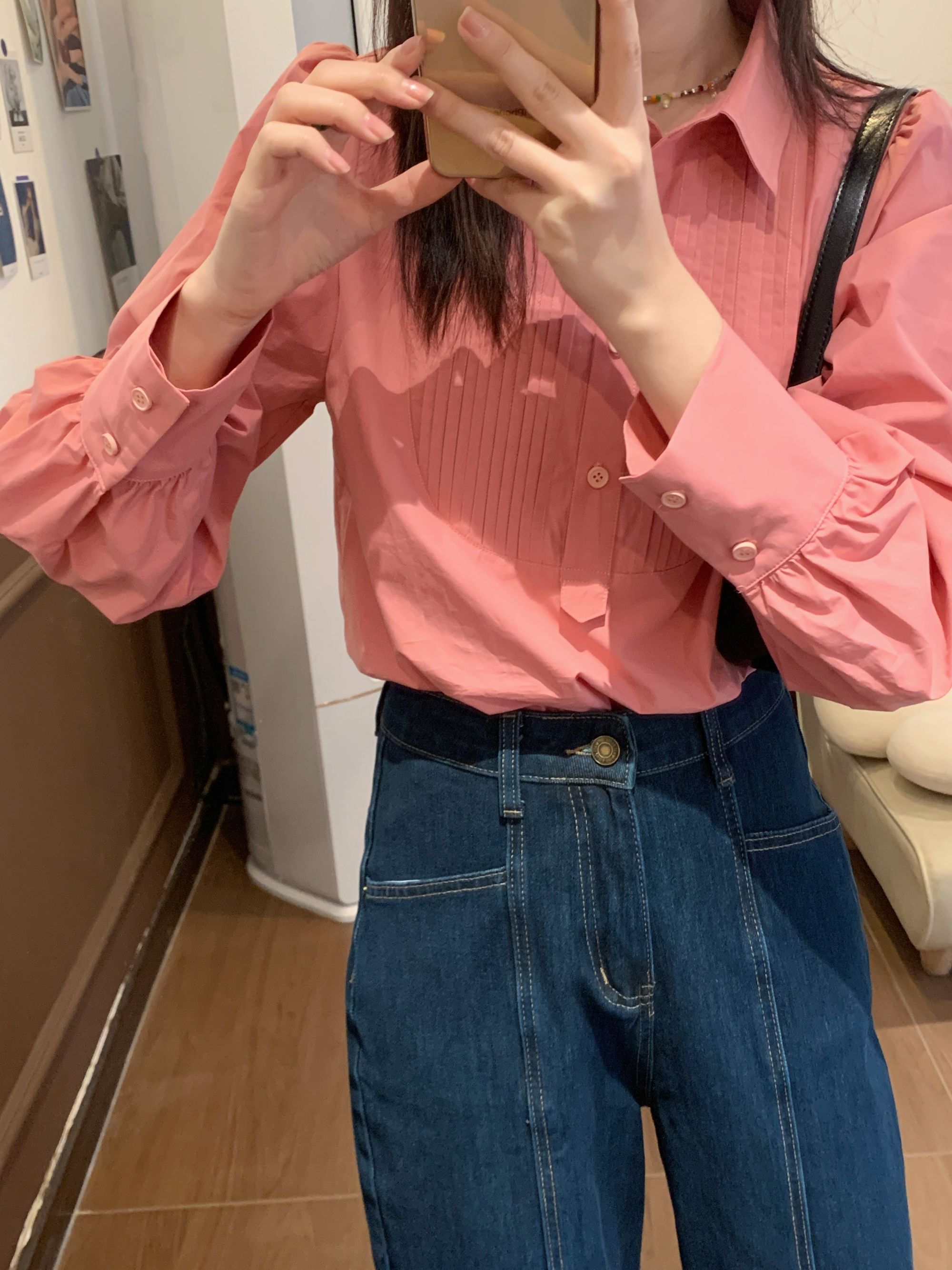 【Niche Young】 格调 春季长袖休闲百搭设计感衬衫CX20049