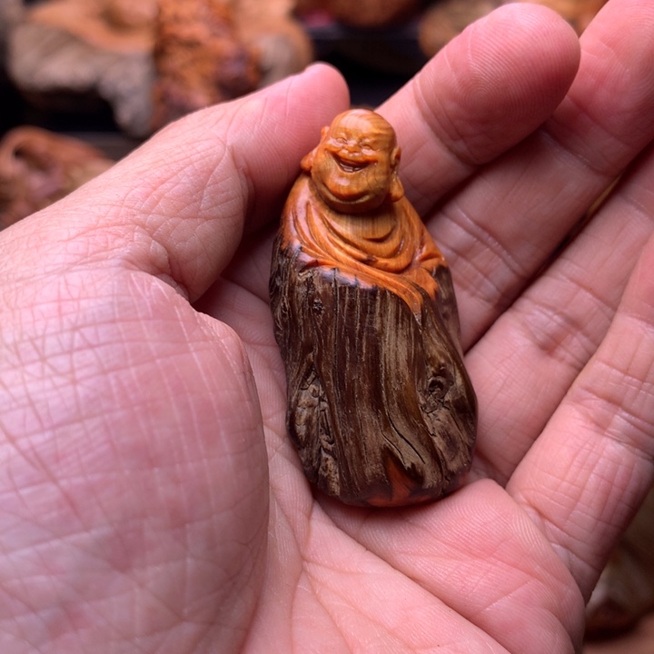 柏木（崖柏）崖柏陈化料手把件