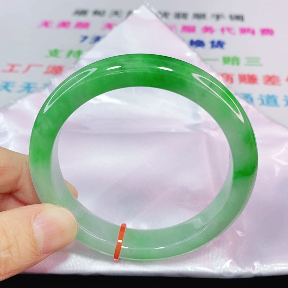 未镶嵌手镯翡翠56.8圈口正圈-新货闭眼冲